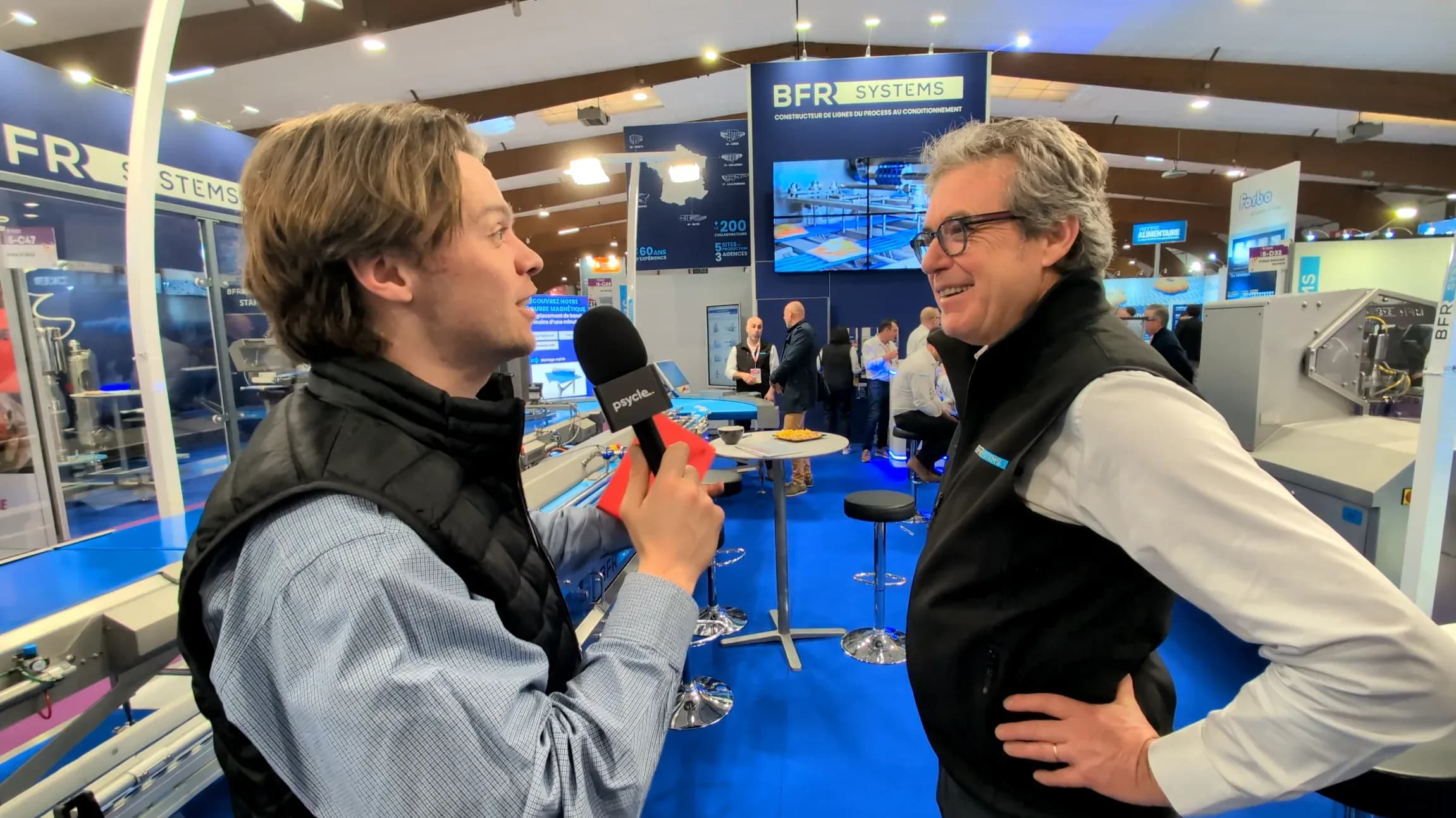 Photo du témoignage de Vincent Capron (BFR Systems) au salon CFIA Rennes 2026