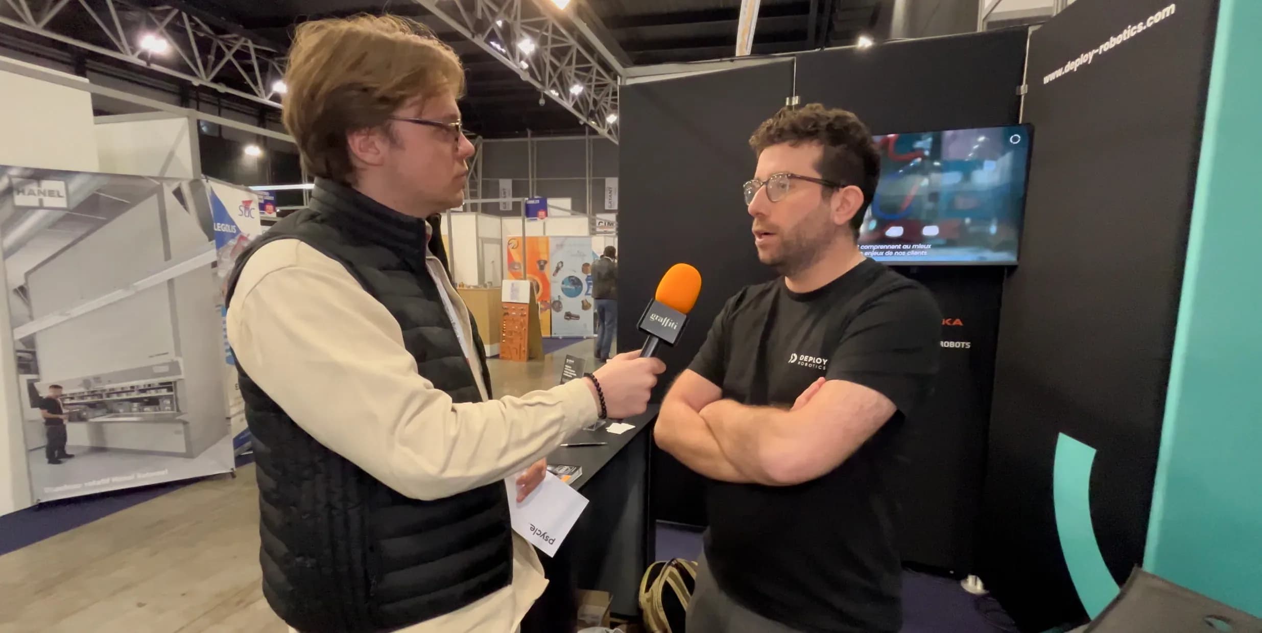 Photo du témoignage de Romain Krikorian (Deploy Robotics) au salon SEPEM Douai 2026