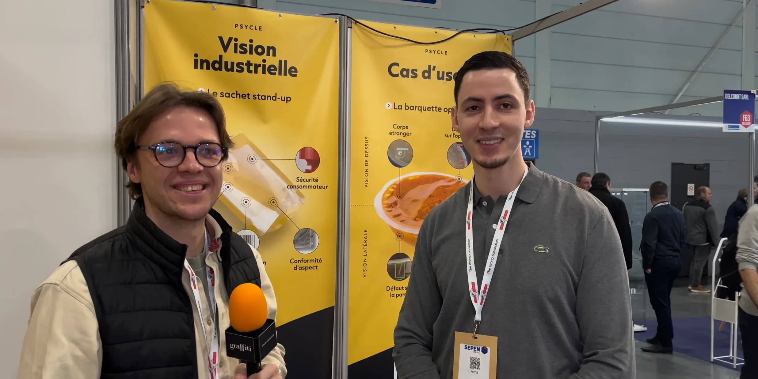 Photo du témoignage de Meziane Boulahya (Psycle) au salon SEPEM Douai 2026