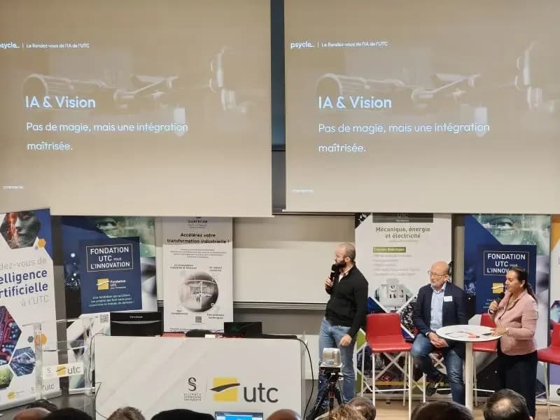 Baptiste AMATO-GAGNON donne une conférence IA et vision à l'UTC